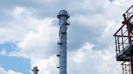 Refinery and storage facilities of oil and petroleum products. Oil products reservoirs.