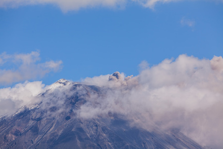 Tungurahua Volcano Explosion In Ecuador, South Americaの写真素材