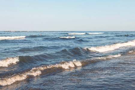 The Black Sea, Panoramic View IN Romania, East Europeの写真素材