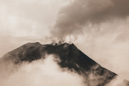 Tungurahua Volcano One Of The Most Active Volcanoes In Ecuadorの写真素材
