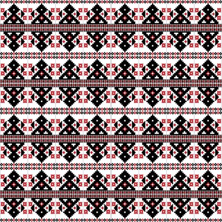 Traditional East European, Scandinavian, Baltic ethnic ornaments.のイラスト素材