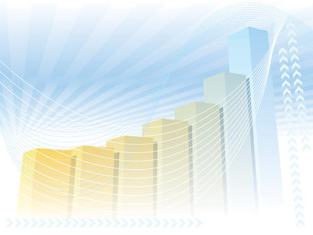 A colorful large graph, good background for business presentation.のイラスト素材