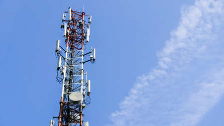 Electrical box with imprinted warning signの写真素材