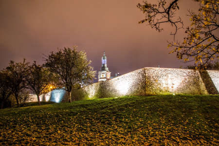 The Bishops' Palace in the autumn, Kielce, Polandのeditorial素材