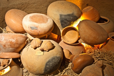 Ancient, antique, pottery, art, bowls, ethnic, ethnology, heritage, historyのeditorial素材