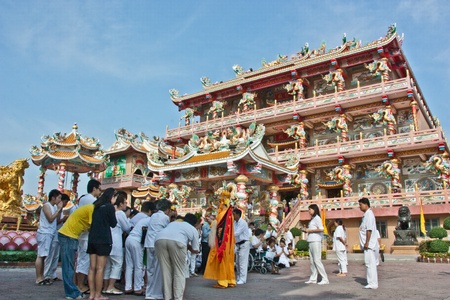 Many Chinese temples in Thailand. Each have a different beauty. The beauty of these will come from China, which dominate this field. And is a major attraction.のeditorial素材