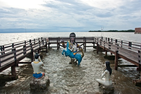 Travel in Thai temple. It is the story of the tale in Thai literature. And are enrolled in primary school.のeditorial素材