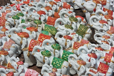 The stucco art crafts of artisans that make up a lot. To commercial operation. Income families. The main occupation of its own.のeditorial素材