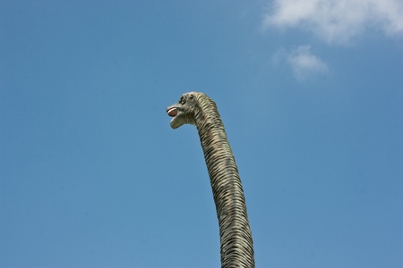 Statues of dinosaurs. Other tourist attractions. And archaeological remains that were discovered after the Black Book. In Thailand. The discovery of several hundred million years old.のeditorial素材