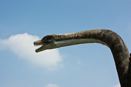 Statues of dinosaurs. Other tourist attractions. And archaeological remains that were discovered after the Black Book. In Thailand. The discovery of several hundred million years old.のeditorial素材