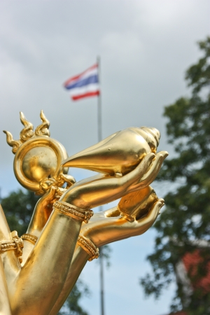 Buddhism , be national Thai religion , majority people of the country respects this religion , they will heal good culture of a religion keeps for the endureの写真素材