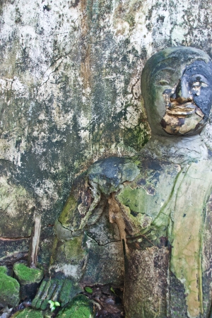 Old wall as a result of the demolition of the old I restored the ruins  It is a national treasure の写真素材