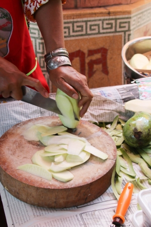 Thailand serves as a unique food such as vegetables, fruits, fish, sweet variety is a favorite of many. The delicious.の写真素材