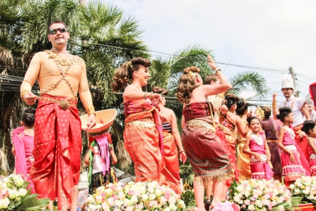 CHACHOENGSAO THAILAND - NOVEMBER 14:.Unknown to many people attended the festival of joy.Year on...