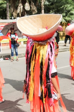 CHACHOENGSAO THAILAND - NOVEMBER 14:.Unknown to many people attended the festival of joy.Year on November 14, 2013. at Chachoengsao, Thailand.のeditorial素材