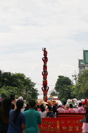 CHACHOENGSAO THAILAND - NOVEMBER 14:.
Unknown to many people attended the festival of joy.
Year on November 14, 2013. at Chachoengsao, Thailand.のeditorial素材