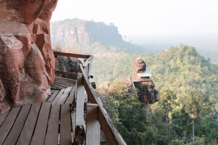 Cliff is the height of the lifting some high some low, but the nature of the climate. Is seen in all regions of the world.の写真素材