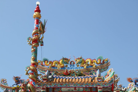 Dragons are ancient animals As mascot A legend in Religion Preferred to decorate their places of worship in the holy place.のeditorial素材