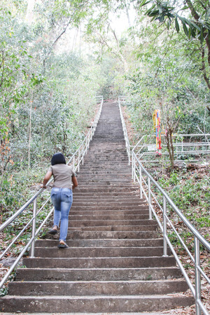 Up the stairs is a pathway for Or down according to the needs of the user. Beautiful Design Strong emphasis on livingの写真素材