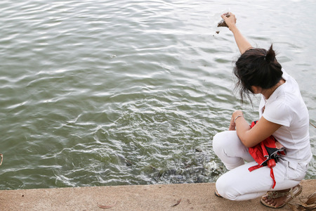 Freshwater fish are fish that people bring consumers the most. There are many species Bring farms to relax. Culture to culture for a livingのeditorial素材