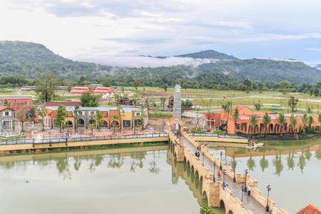 House is a building used as a residence of a person. The walls and roof are typically protected areas within the home from heat, cold, wind, rain and other things.の写真素材