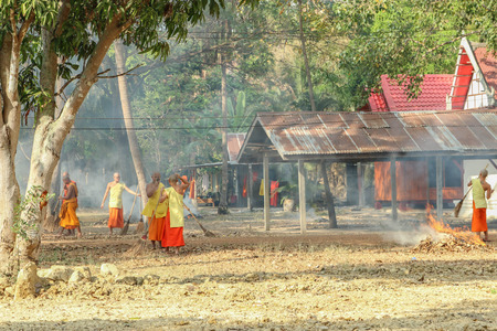 Temple, temple or monastery is a Buddhist monastery in Thailand, Cambodia and Laos as that of a monk. And of worship of Buddhists The temple is a Buddhist templeのeditorial素材