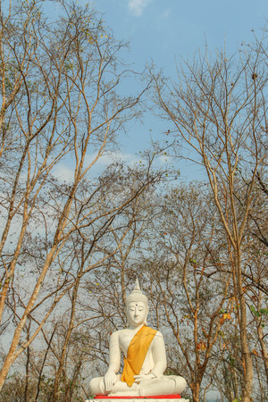 Buddha head The sculpture is a unique work of art. Unique artisans Is an exclusive Antiques A thing to worshipの写真素材