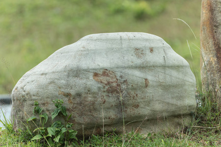 Rock solid that occurs naturally. The mixture caused by the adhesion of ore together from one or more or a mixture of mineral and volcanic glass.の写真素材