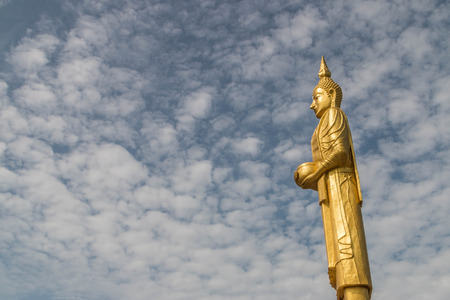 Buddha means that God created instead of King Buddha. To worship May be carved out of various materials such as stone, wood, ivory or other Sawasdee Ka.の写真素材