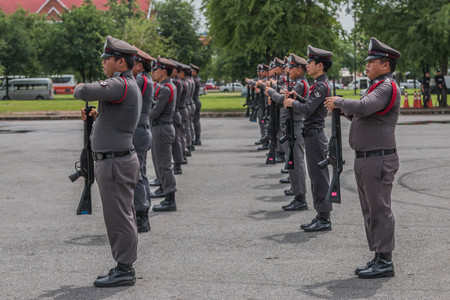 The name of the police authorities. Is responsible for patrolling peacekeeping arrest and suppress the offense. Called police on duty as sheriff.のeditorial素材