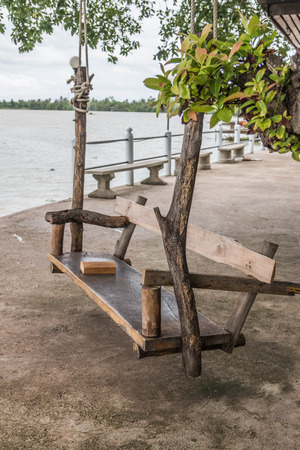 Swing is a fun player to player. Children or adults can play. For fun There are a variety of styles And many placesの写真素材