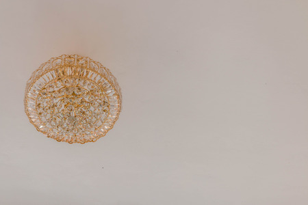 The lamp is illuminated objects. Made of several materials A beautiful patterns There are many sizes to meet the needs of consumers.の写真素材