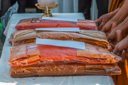 Funeral rites in Thailand is divided into three ceremonies, including burial ceremony watering funeral liturgy. Ceremony and Jacques in the business The ceremony is to start bathing the corpse.の写真素材