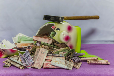 Money means any material or documents that are generally accepted in exchange for goods and services. And settlements in a country or in a particular socio-economic context.の写真素材