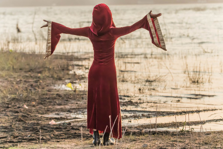 Yoga for beginners Yoga is a breath-taking exercise with mind-body movement.の写真素材