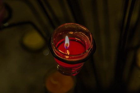 Candles may mean. The candle lighting; Candle lighting fragrant; Hmnmprrà¸©a candle Candle larger Buddhistの写真素材