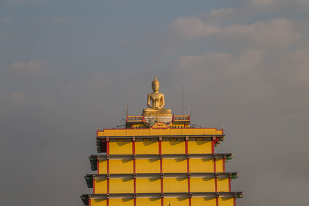Buddha means that God created instead of King Buddha. To worship May be carved out of various materials such as stone, wood, ivory or other Sawasdee Ka.の写真素材