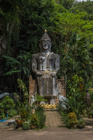 Buddha means that God created instead of King Buddha. To worship May be carved out of various materials such as stone, wood, ivory or other Sawasdee Ka.の写真素材