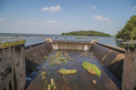 Dam  is for the construction of a large dam water. More than half of the main river dams around the world will have to take advantage in any way.の写真素材