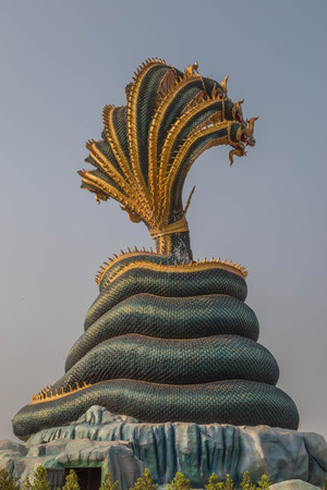 Naga or serpent, a belief in South Asia and Southeast Asia. It is called by various names, but there are common characteristics.の写真素材