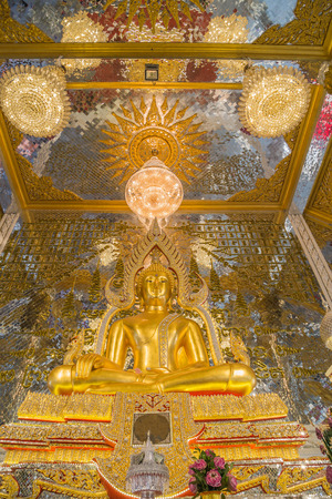 Buddha means that God created instead of King Buddha. To worship May be carved out of various materials such as stone, wood, ivory or other Sawasdee Ka.の写真素材