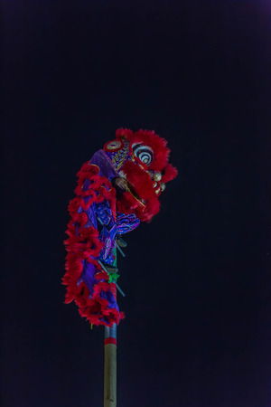 During the Han Dynasty Different types of dragon dance styles have been mentioned. In ancient China, the Chinese dragon was the one who determined the fall of the rain.の写真素材
