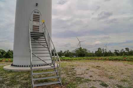 Wind energy is a natural energy that can be utilized. We humans make use of wind energy for thousands of years. In a comfortable life.の写真素材