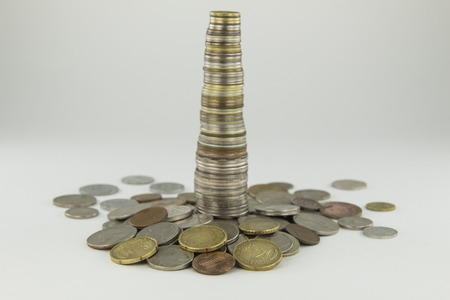 Tower of coinsの写真素材