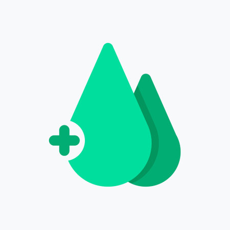 Blood Icon. Medical Icon. Perfect for website mobile app presentation and any other projects. Icon design flat styleのイラスト素材