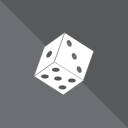 Color Two Dice a Bright Color Schemeのイラスト素材