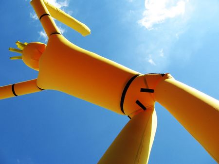 Airy flagelant on the blueの写真素材