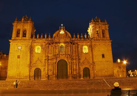 church in the Cuzco,Peruの写真素材
