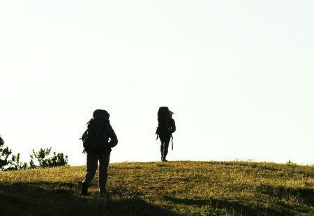 Trekking in the Crimeaの写真素材