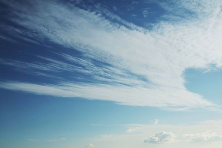 White clouds and blueの写真素材